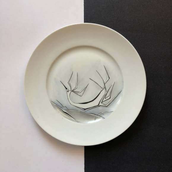 Other - Vintage Danish Abstract Reindeer Plate